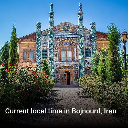 Current local time in Bojnourd, Iran