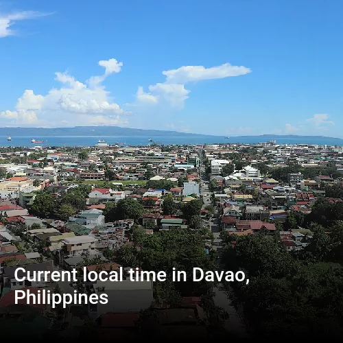 Current local time in Davao, Philippines