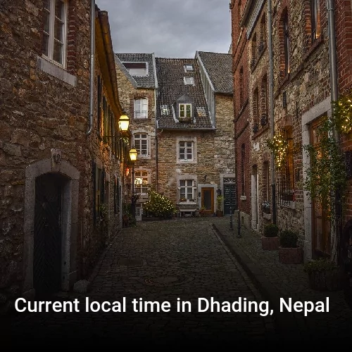 Current local time in Dhading, Nepal