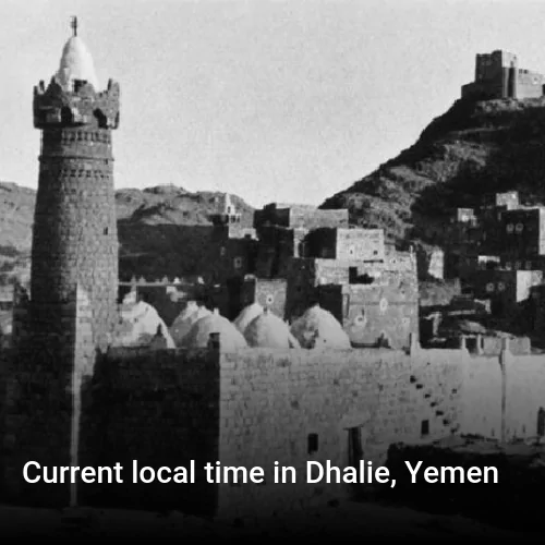 Current local time in Dhalie, Yemen