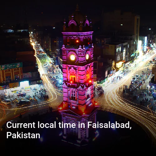 Current local time in Faisalabad, Pakistan