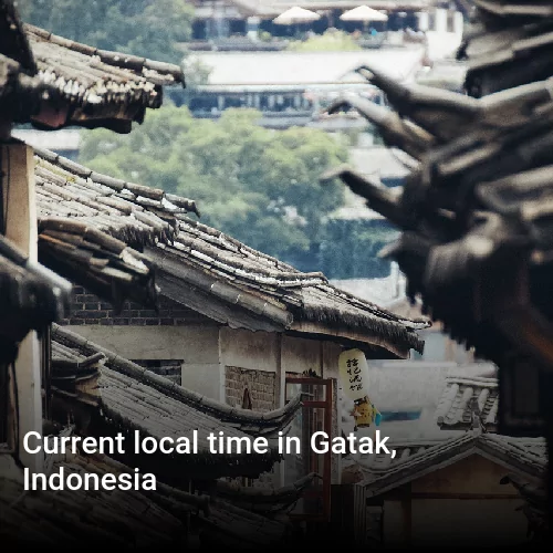 Current local time in Gatak, Indonesia