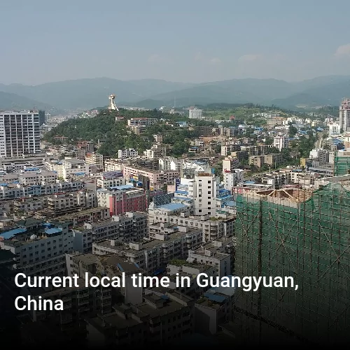 Current local time in Guangyuan, China
