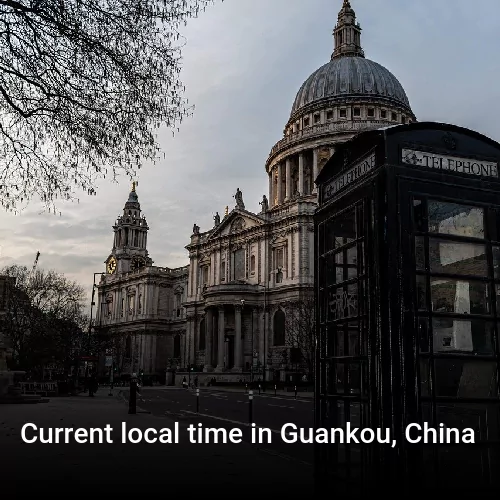 Current local time in Guankou, China
