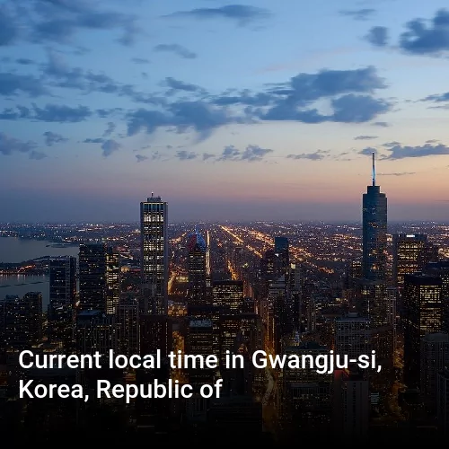 Current local time in Gwangju-si, Korea, Republic of
