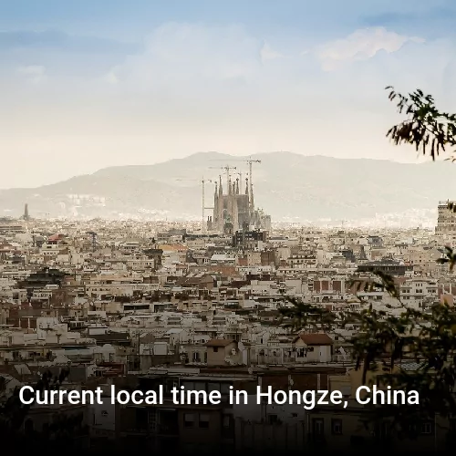 Current local time in Hongze, China