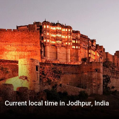 Current local time in Jodhpur, India