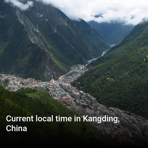Current local time in Kangding, China