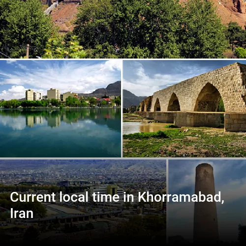 Current local time in Khorramabad, Iran