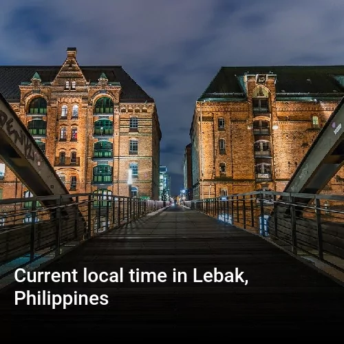Current local time in Lebak, Philippines