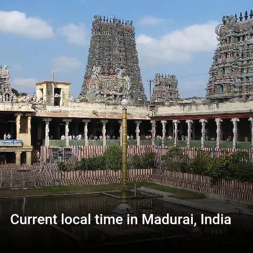 Current local time in Madurai, India