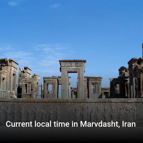 Current local time in Marvdasht, Iran