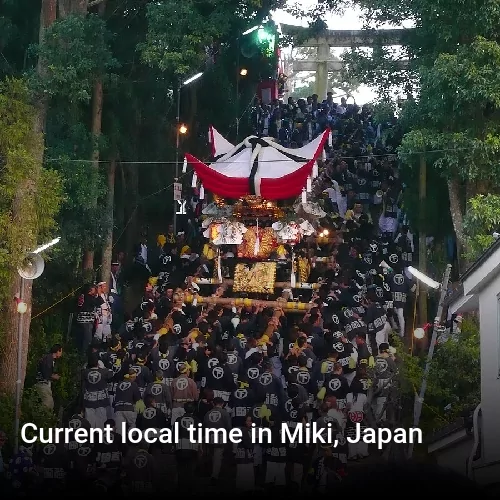 Current local time in Miki, Japan