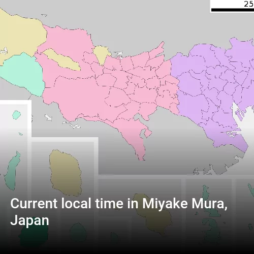 Current local time in Miyake Mura, Japan