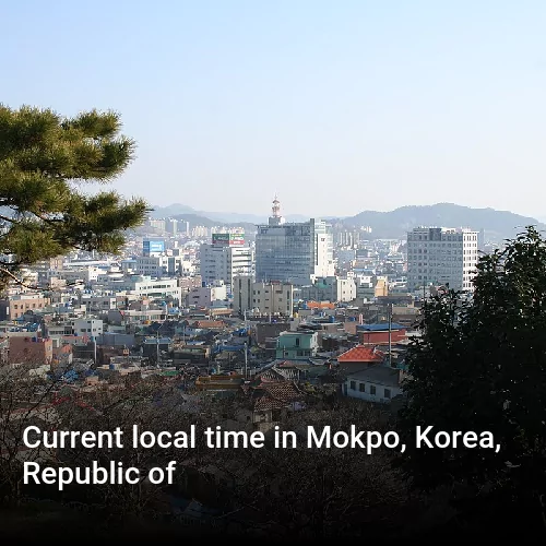Current local time in Mokpo, Korea, Republic of