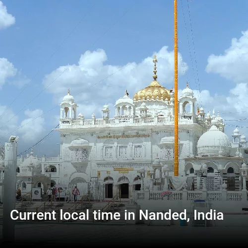 Current local time in Nanded, India