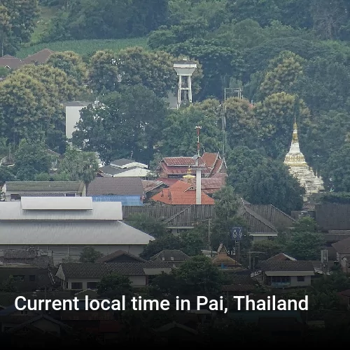 Current local time in Pai, Thailand