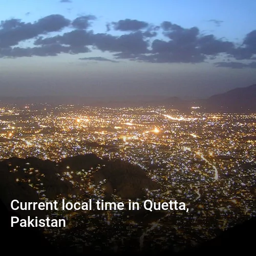 Current local time in Quetta, Pakistan