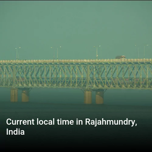 Current local time in Rajahmundry, India
