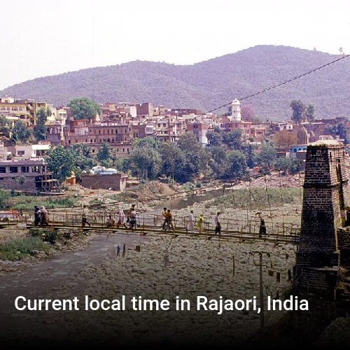 Current local time in Rajaori, India