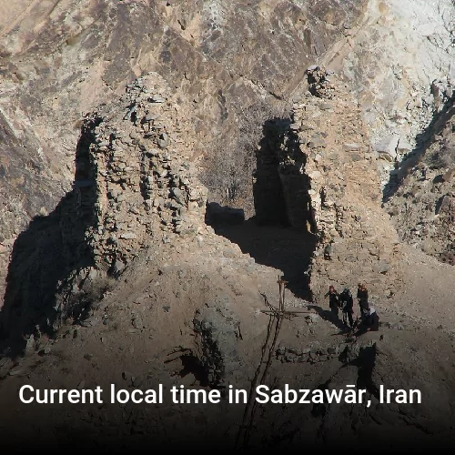 Current local time in Sabzawār, Iran
