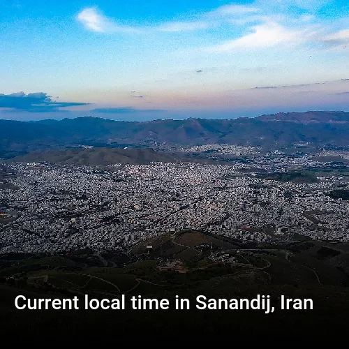 Current local time in Sanandij, Iran