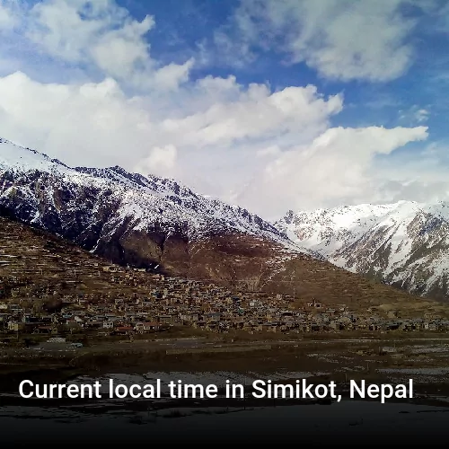 Current local time in Simikot, Nepal