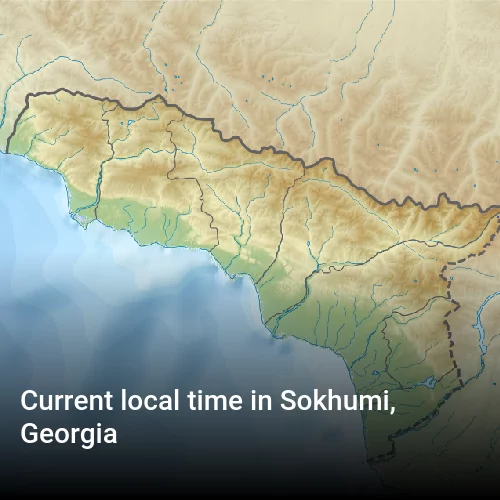 Current local time in Sokhumi, Georgia