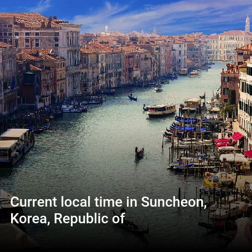 Current local time in Suncheon, Korea, Republic of