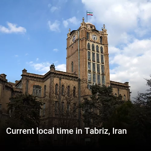 Current local time in Tabriz, Iran