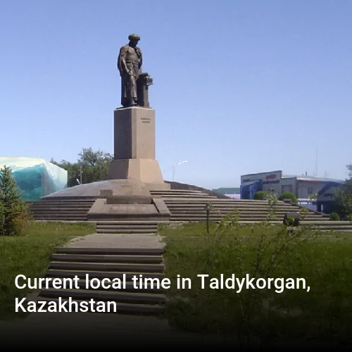 Current local time in Taldykorgan, Kazakhstan