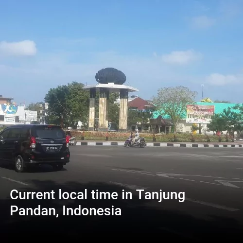 Current local time in Tanjung Pandan, Indonesia