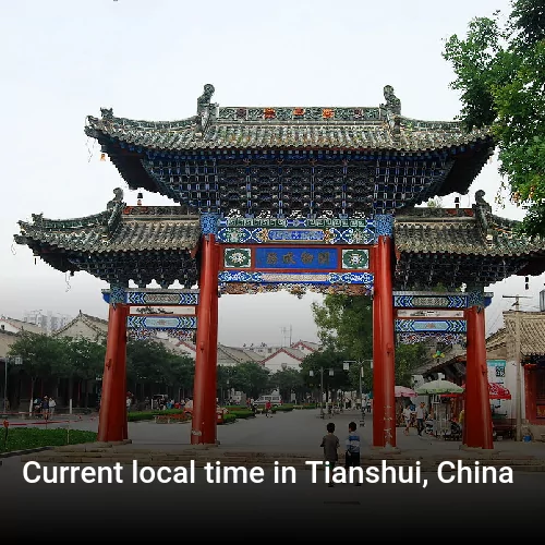 Current local time in Tianshui, China