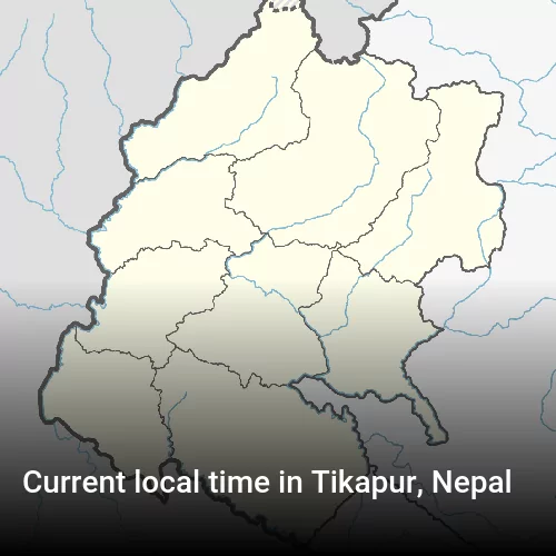 Current local time in Tikapur, Nepal