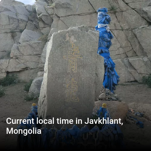 Current local time in Javkhlant, Mongolia