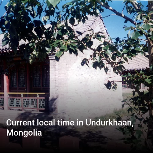Current local time in Undurkhaan, Mongolia