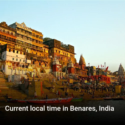 Current local time in Benares, India