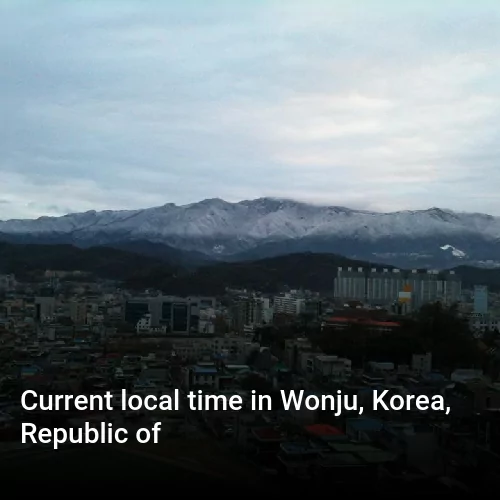 Current local time in Wonju, Korea, Republic of