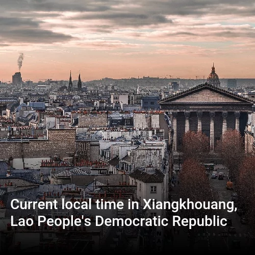 Current local time in Xiangkhouang, Lao People's Democratic Republic