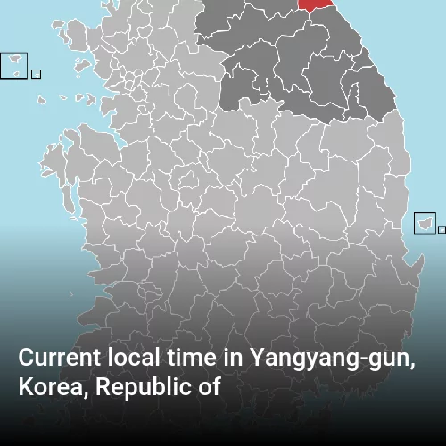Current local time in Yangyang-gun, Korea, Republic of