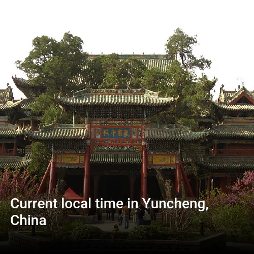 Current local time in Yuncheng, China