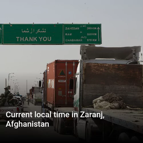 Current local time in Zaranj, Afghanistan