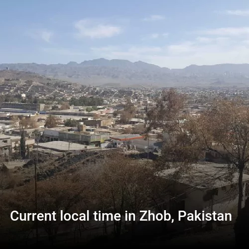 Current local time in Zhob, Pakistan