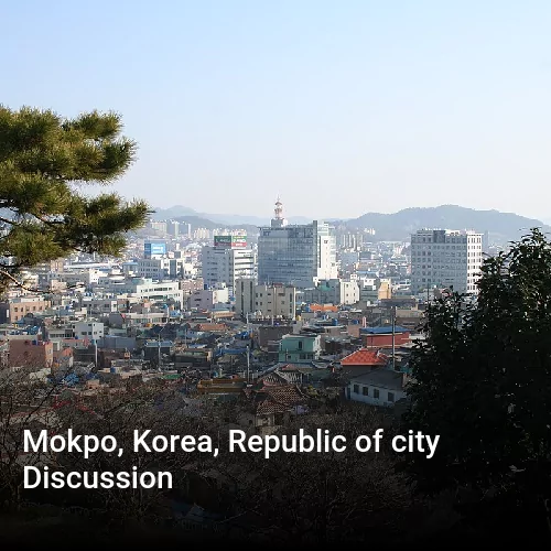 Mokpo, Korea, Republic of city Discussion