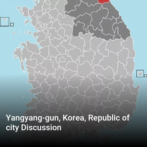 Yangyang-gun, Korea, Republic of city Discussion