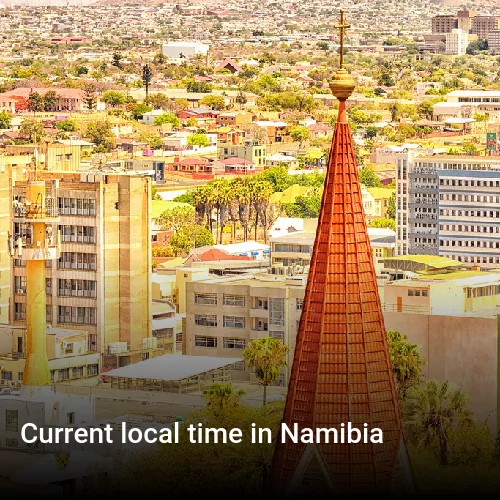 Current local time in Namibia