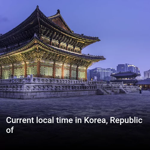 Точное время в стране Республика Корея