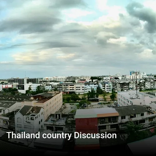 Thailand country Discussion