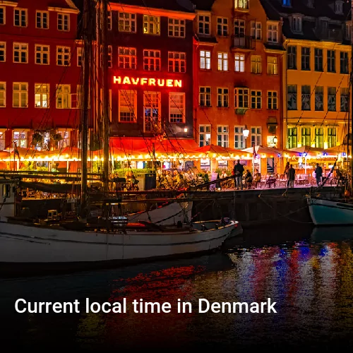 Current local time in Denmark
