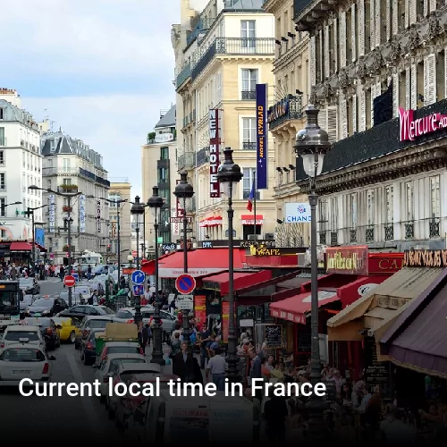Current local time in France